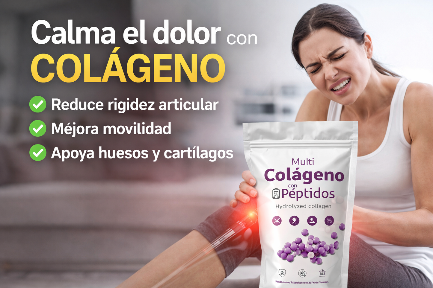 Recupera la firmeza de tu piel, fortalece tus articulaciones.