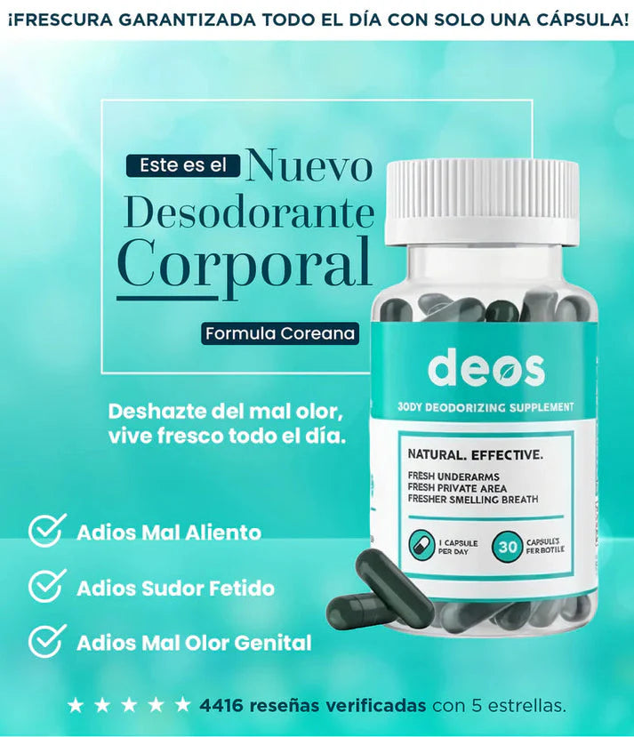DEOS: la solución interna para eliminar el mal olor sin vergüenzas