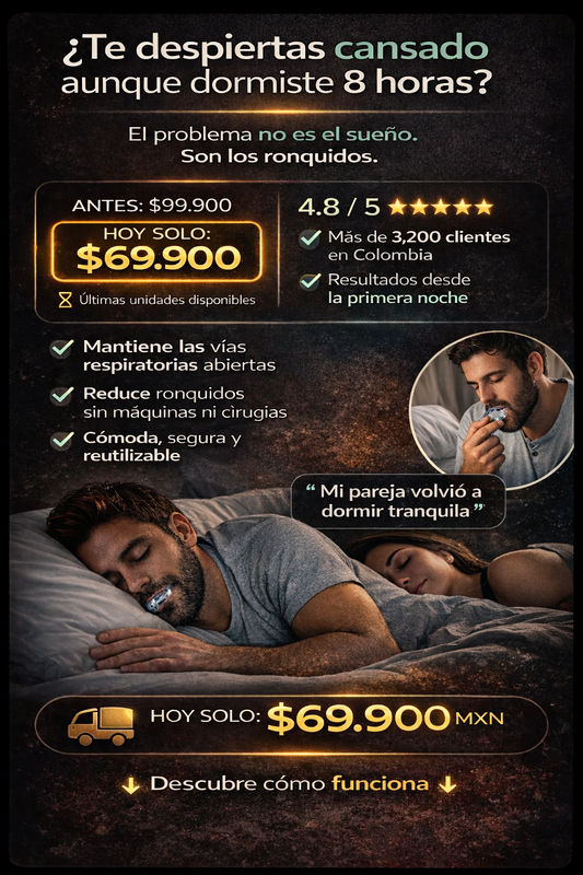 Protector Bucal Antironquidos Bruxismo